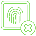 Latent fingerprint rejection